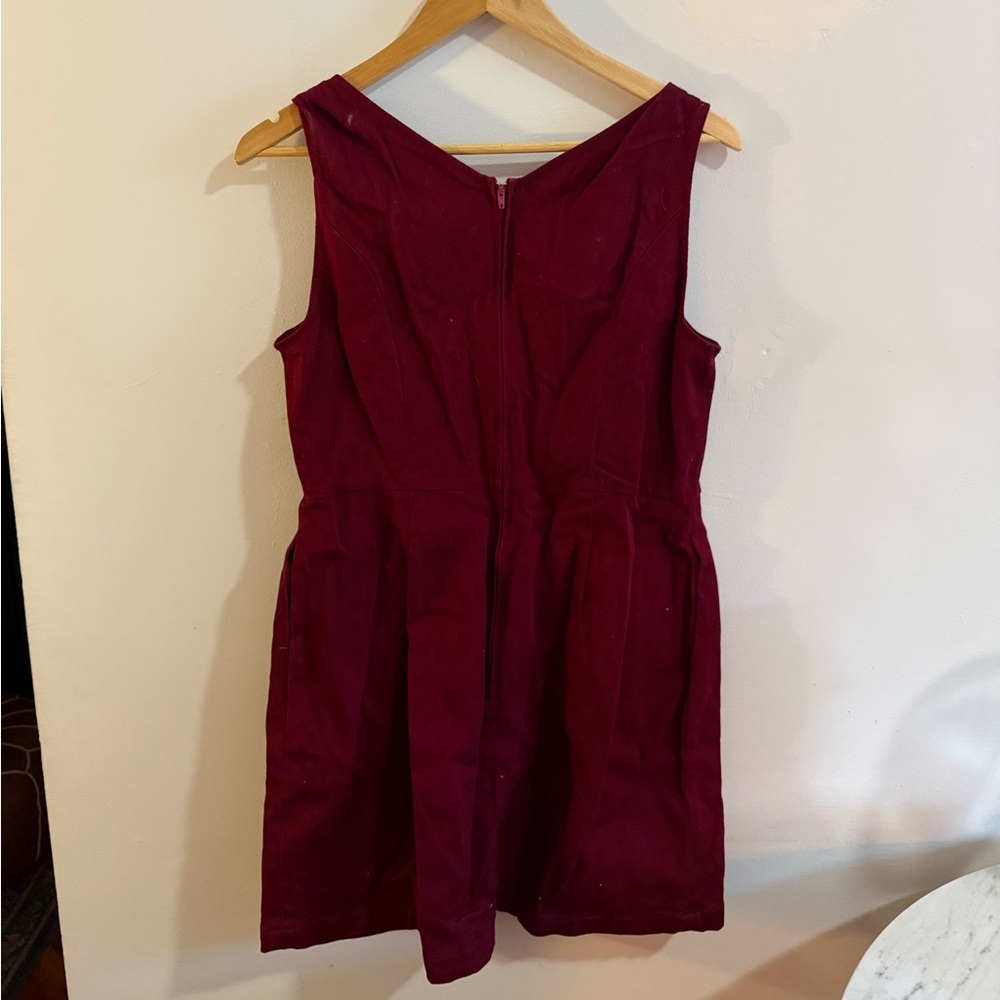 Modcloth Deep Red Backless Dress - Picture 4 of 5